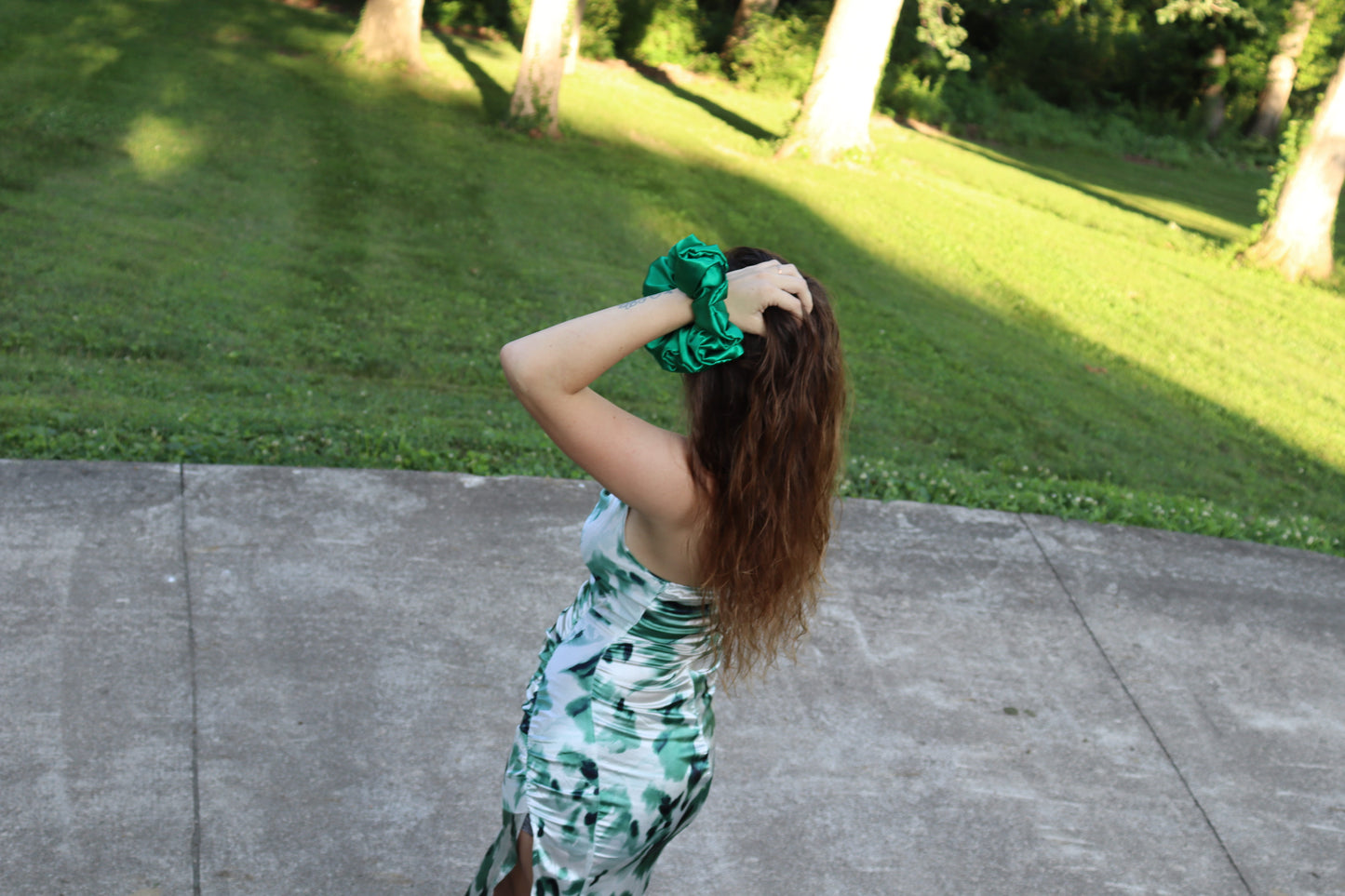 Elfie, XXL scrunchie, Green
