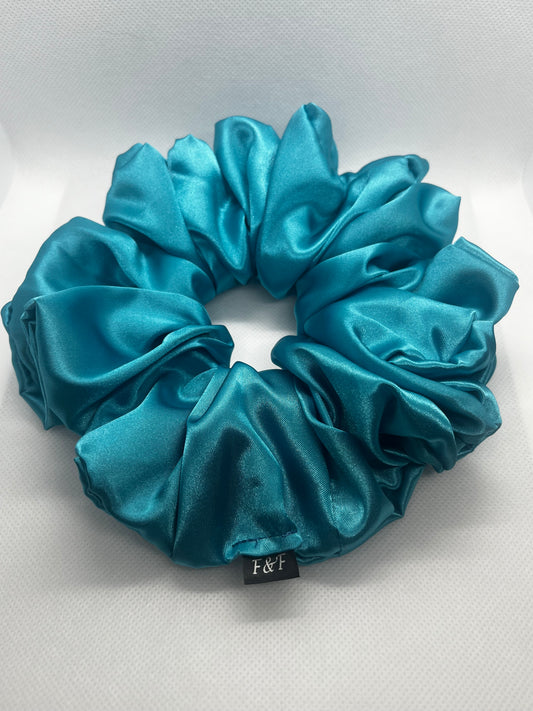 Jade, XXL scrunchie, Turquoise