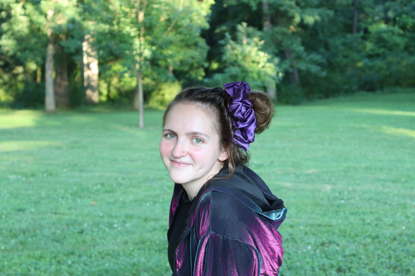 *LIMITED* Sofia, XXL scrunchie, Purple, Thick Satin Premium