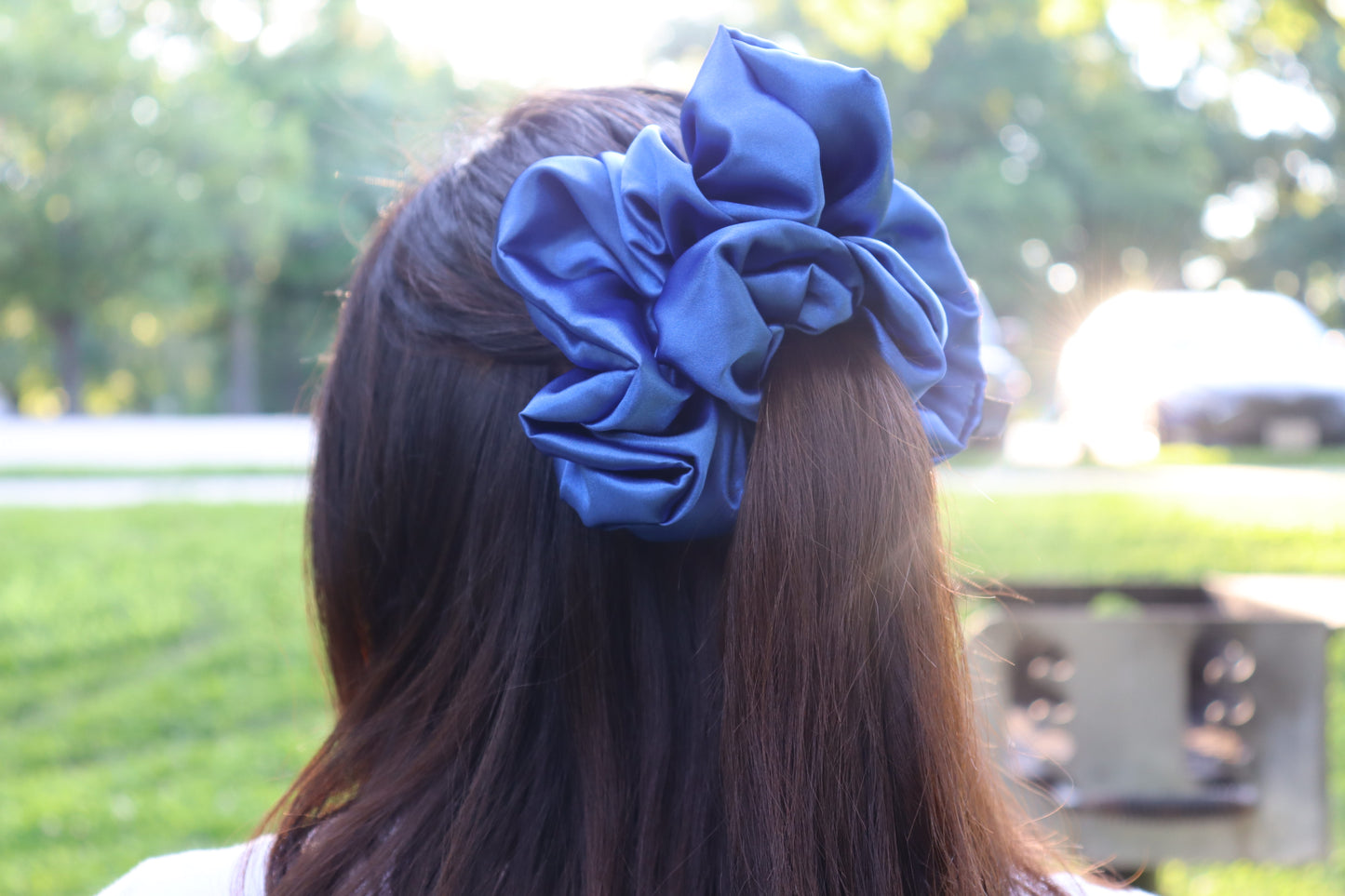 Diana, XXL scrunchie, Royal Blue